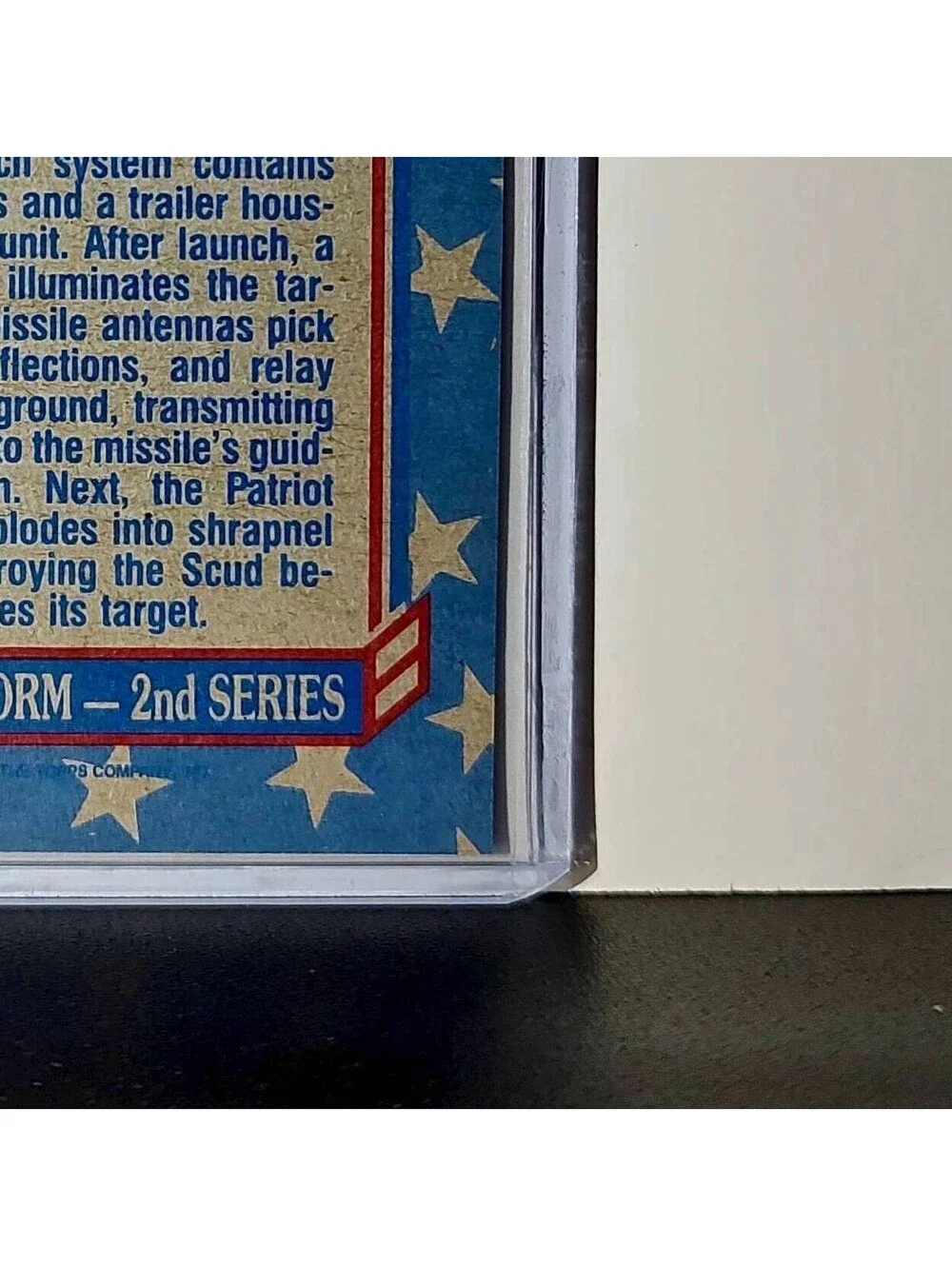 Patriot – The SCUD Interceptor 1991 Topps Desert Storm #166 Card